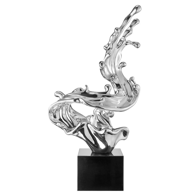 Breaker Wave Sculpture //  Chrome, 24" Tall Sculpture TriadCommerceInc   