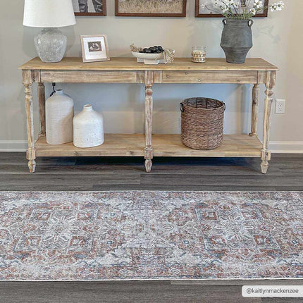 Rust Hera Washable Area Rug - Clearance Rugs TriadCommerceInc