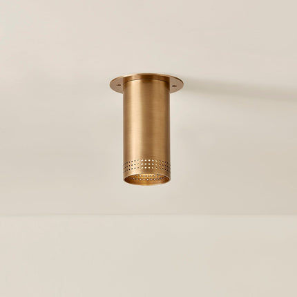 Berger Flush Mount Ceiling Light in Patina Brass Home Decor > Lighting > Ceiling Lights > Flush Mount Ceiling Lights TriadCommerceInc