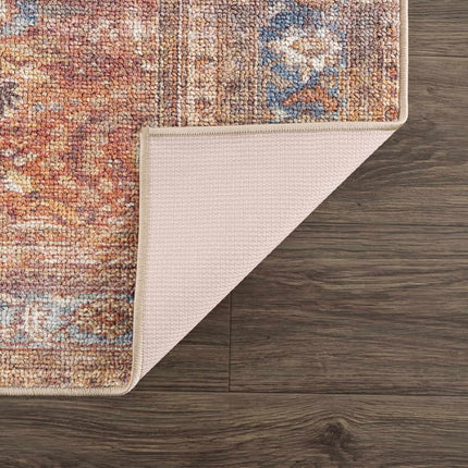 Anshu Peach Washable Area Rug - Clearance Rugs TriadCommerceInc