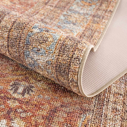 Anshu Peach Washable Area Rug - Clearance Rugs TriadCommerceInc