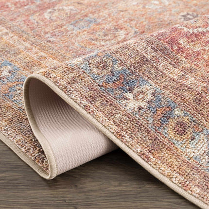 Anshu Peach Washable Area Rug - Clearance Rugs TriadCommerceInc