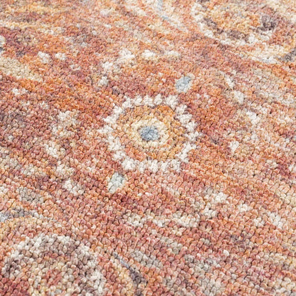 Anshu Peach Washable Area Rug - Clearance Rugs TriadCommerceInc