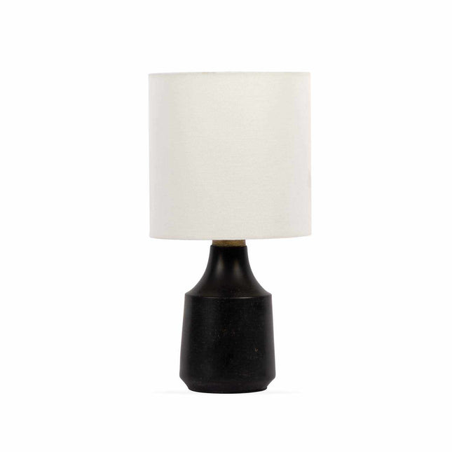 Canayan Black and Natural Resin Table Lamp Table Lamps TriadCommerceInc