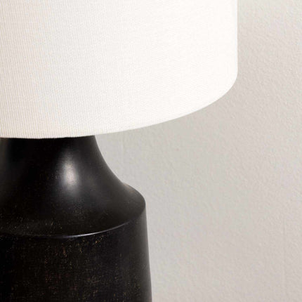 Canayan Black and Natural Resin Table Lamp Table Lamps TriadCommerceInc