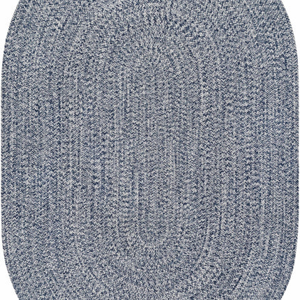 Blue Braided Faux Jute Rug Rugs TriadCommerceInc