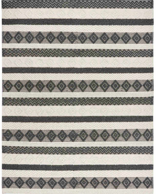 Whittington Black&White Wool Rug - Clearance Rugs TriadCommerceInc