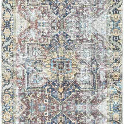 Blue Catigpian Distressed Washable Area Rug - Clearance Rugs TriadCommerceInc