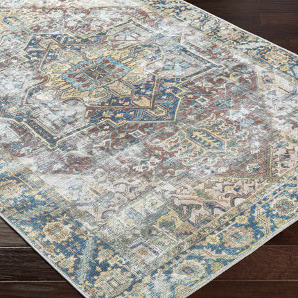 Blue Catigpian Distressed Washable Area Rug - Clearance Rugs TriadCommerceInc