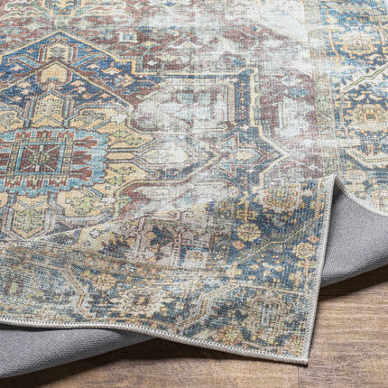 Blue Catigpian Distressed Washable Area Rug - Clearance Rugs TriadCommerceInc