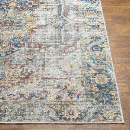 Blue Catigpian Distressed Washable Area Rug - Clearance Rugs TriadCommerceInc