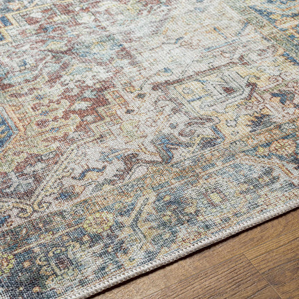 Blue Catigpian Distressed Washable Area Rug - Clearance Rugs TriadCommerceInc