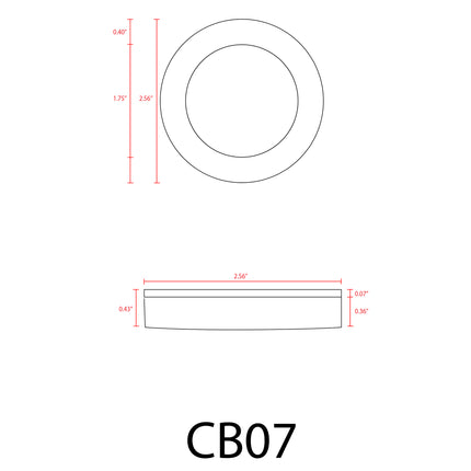 CB07 LED Recessed Cabinet Light Cabinet Light TriadCommerceInc