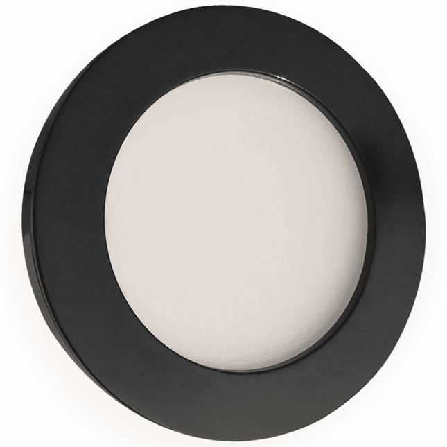 CB07 LED Recessed Cabinet Light Cabinet Light TriadCommerceInc Black 3000K Warm White