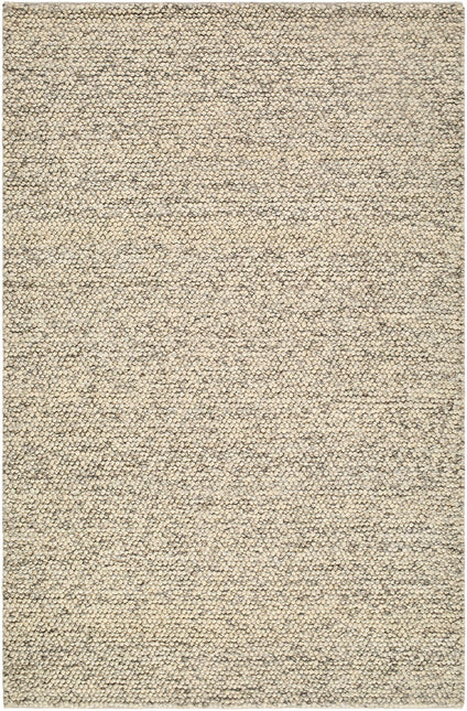 Clayne Beige & Charcoal Premium Wool Area Rug Rugs TriadCommerceInc