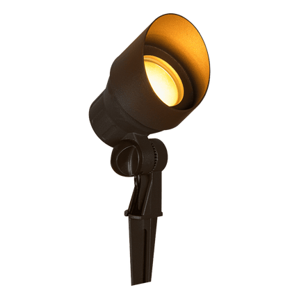 Black Integrated LED Outdoor Directional Spotlight Spot Light TriadCommerceInc