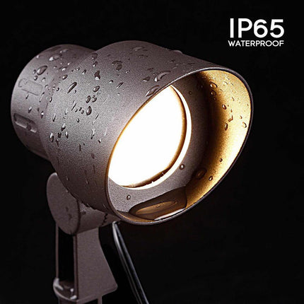 Black Integrated LED Outdoor Directional Spotlight Spot Light TriadCommerceInc