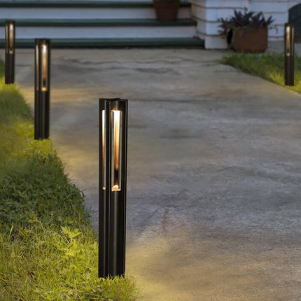 Low Voltage LED Outdoor Bollard Path Light Black Path Light TriadCommerceInc
