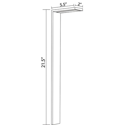 Stainless Steel LED Outdoor Pathway Bollard Light Path Light TriadCommerceInc