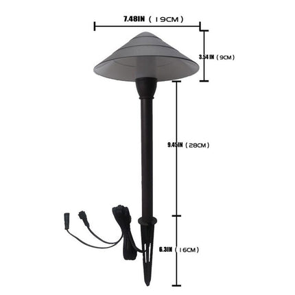 LED Low Voltage Outdoor Path Light Black Finish Path Light TriadCommerceInc