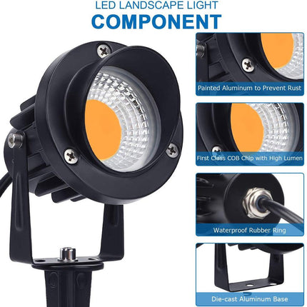 7W LED Outdoor Landscape Spotlight Warm White Spot Light TriadCommerceInc