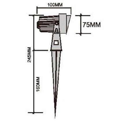 7W LED Outdoor Landscape Spotlight Warm White Spot Light TriadCommerceInc