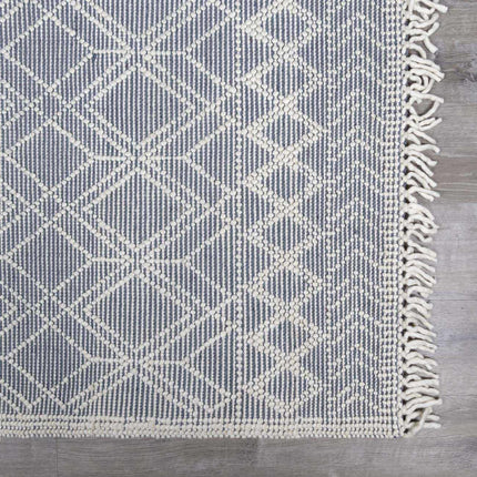Ramsbury Denim Blue Wool Rug Rugs TriadCommerceInc
