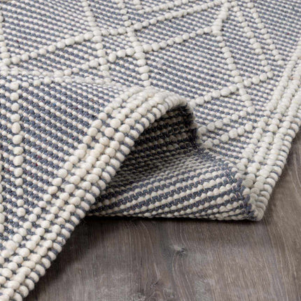 Ramsbury Denim Blue Wool Rug Rugs TriadCommerceInc