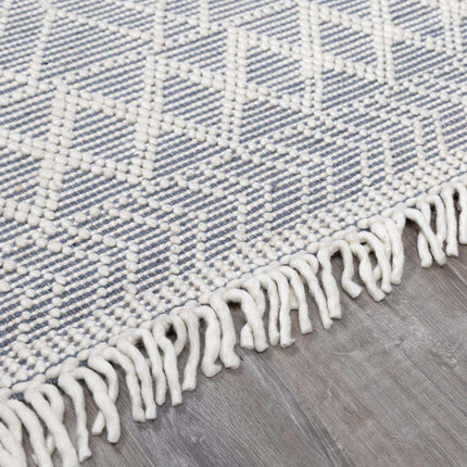 Ramsbury Denim Blue Wool Rug Rugs TriadCommerceInc