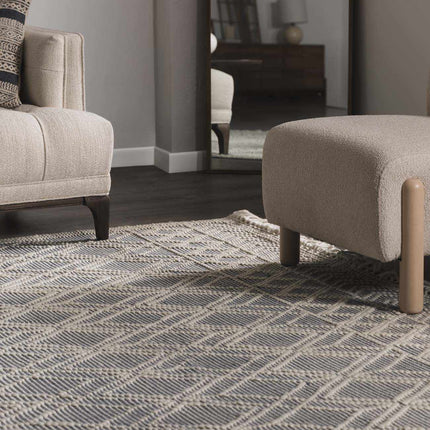 Ramsbury Denim Blue Wool Rug Rugs TriadCommerceInc
