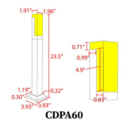 Outdoor LED Bollard Path Light 10W Path Light TriadCommerceInc
