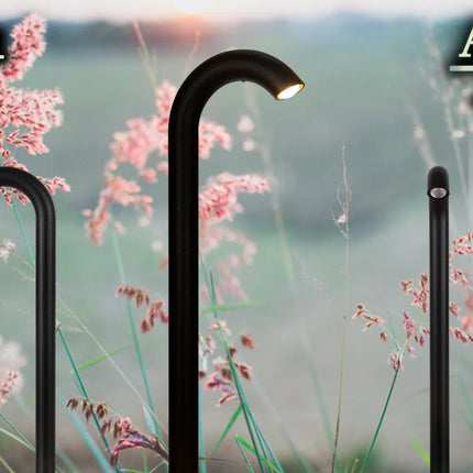 LED Bollard Outdoor Path Light Black Landscape Lighting Path Light TriadCommerceInc