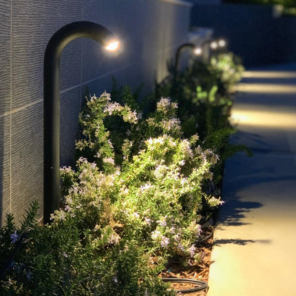 LED Bollard Outdoor Path Light Black Landscape Lighting Path Light TriadCommerceInc