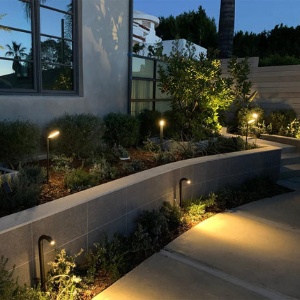LED Bollard Outdoor Path Light Black Landscape Lighting Path Light TriadCommerceInc