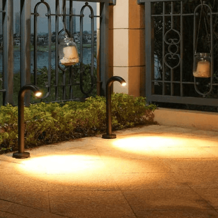 LED Bollard Outdoor Path Light Black Landscape Lighting Path Light TriadCommerceInc