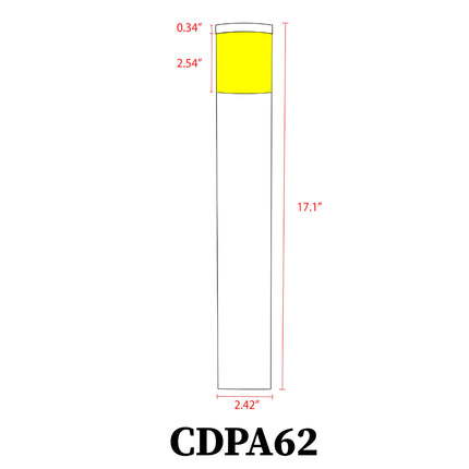 3W LED Black Linear Bollard Path Light Path Light TriadCommerceInc