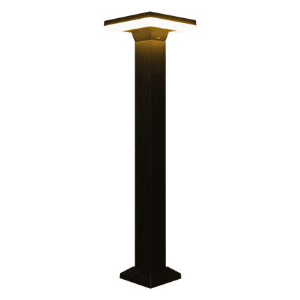 12W LED Square Top Bollard Outdoor Path Light Path Light TriadCommerceInc