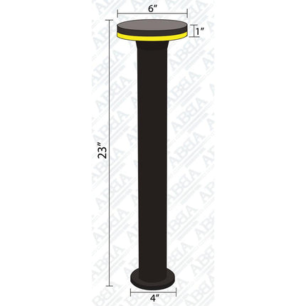 Modern Circle Top Bollard LED Pathway Light Path Light TriadCommerceInc