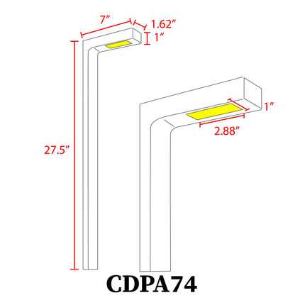 7W LED Outdoor Path Light Black Aluminum Path Light TriadCommerceInc