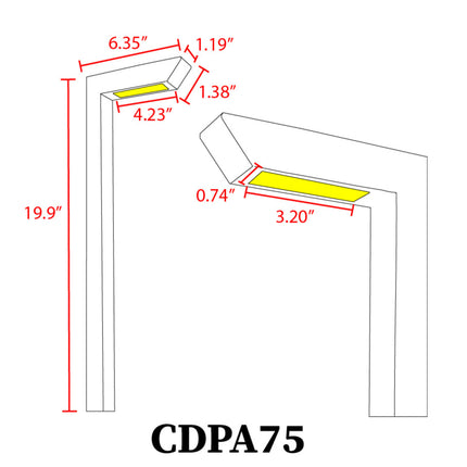 Cast Aluminum LED Outdoor Path Light 5W 3CCT Path Light TriadCommerceInc