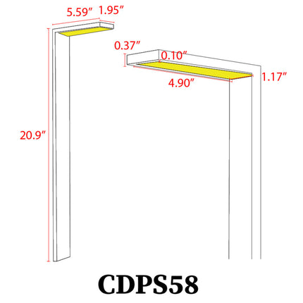 Stainless Steel LED Outdoor Pathway Bollard Light Path Light TriadCommerceInc