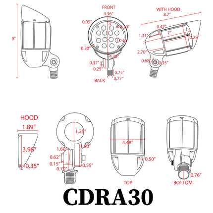 CDRA30 RGBW Outdoor Landscape Spotlight Spot Light TriadCommerceInc