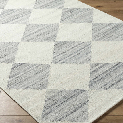 Vivir x Livabliss Antho Light Gray Diamond Rug Rugs TriadCommerceInc