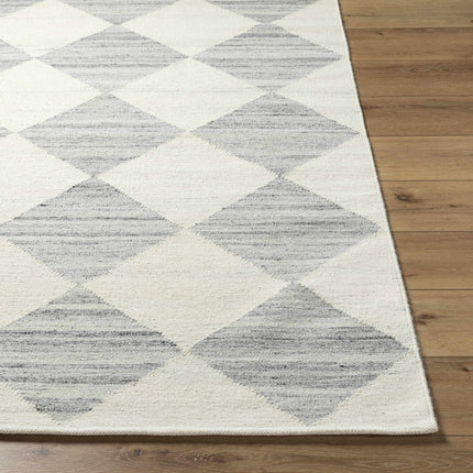 Vivir x Livabliss Antho Light Gray Diamond Rug Rugs TriadCommerceInc