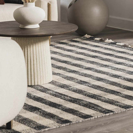 Chilliwack Gray Plaid Wool Rug Rugs TriadCommerceInc