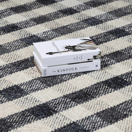 Chilliwack Gray Plaid Wool Rug Rugs TriadCommerceInc