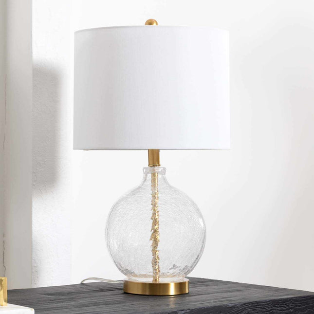 Ciel Contemporary Glass Textured Table Lamp Home Decor > Lighting > Lamp > Table Lamps TriadCommerceInc