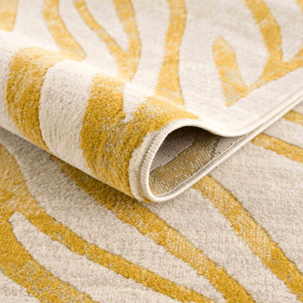 Yellow Terra Zebra Print Area Rug - Clearance Rugs TriadCommerceInc