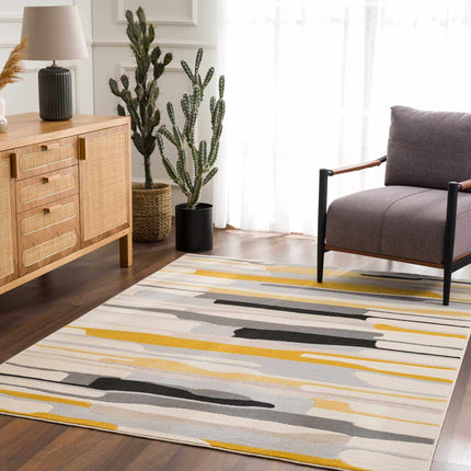 Southfields Mustard Area Rug Rugs TriadCommerceInc 5'3" x 7'3" Rectangle