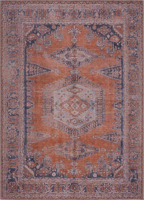 Taber Burnt Orange Washable Rug Rugs TriadCommerceInc